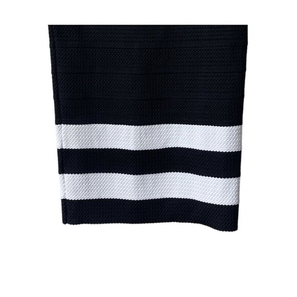 New York & Company Pencil Skirt Midi XS NWT Striped 7th Avenue NWT Black - Picture 4 of 12